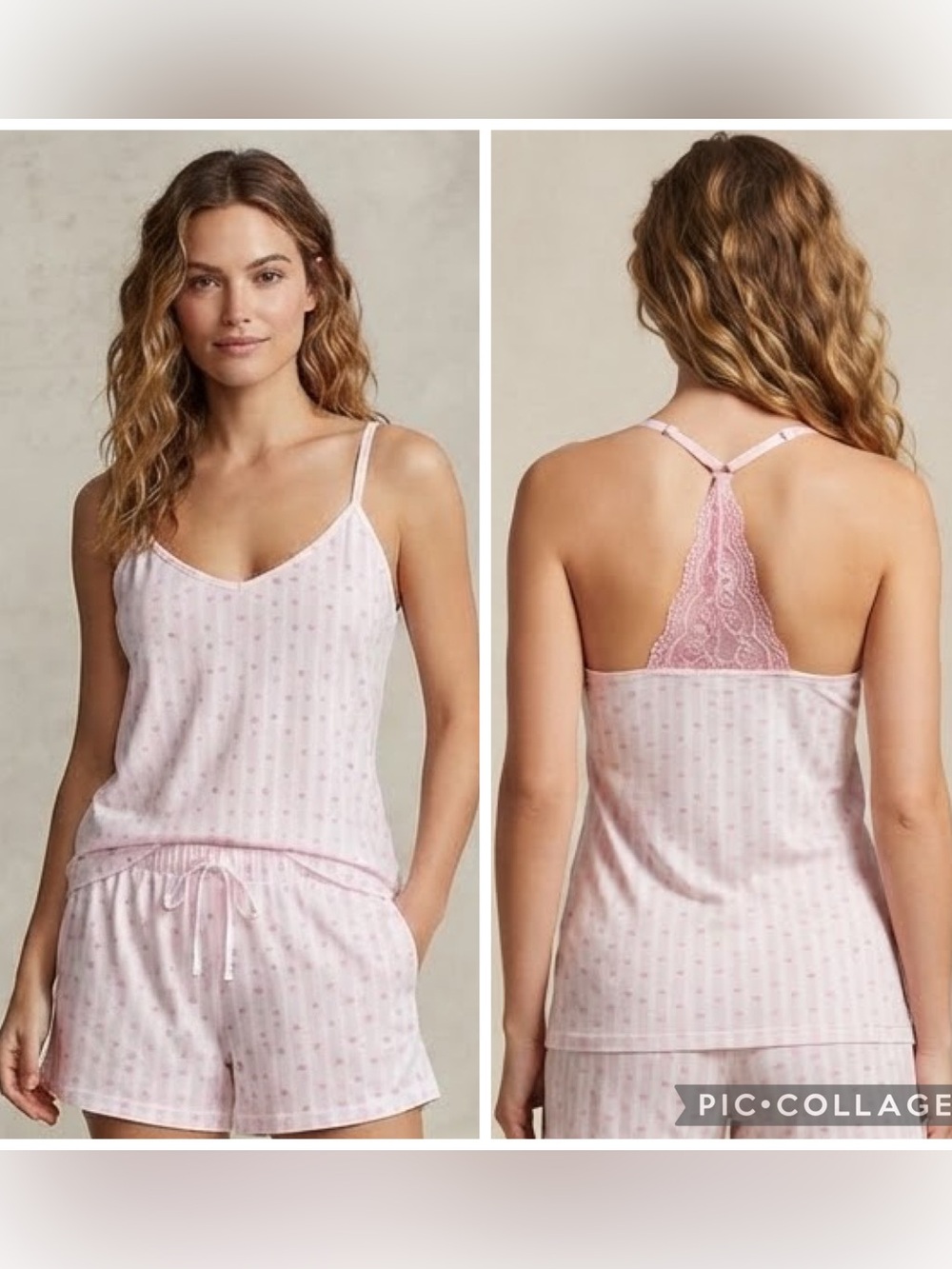 Cozy Couture Pink and White Lounge Wear Top